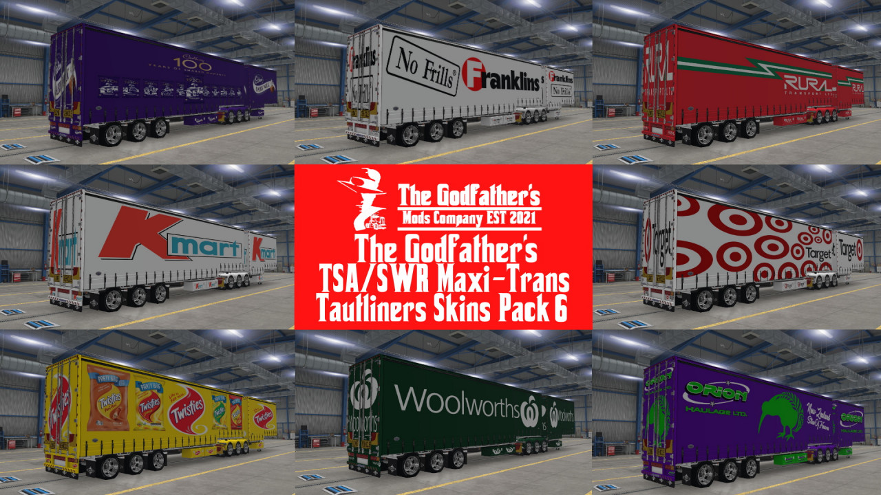 The Godfather's TSA SWR Maxi-Trans Tautliners Skins Pack 6